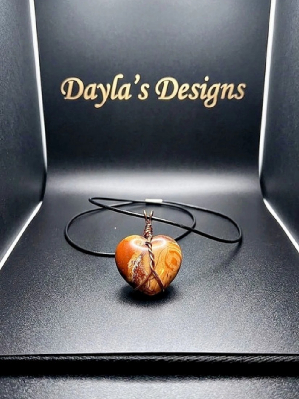 Jasper Heart Necklace
